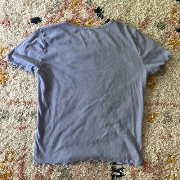 Hollister short sleeve ruffle must have shirt blue - Picture 3 of 3